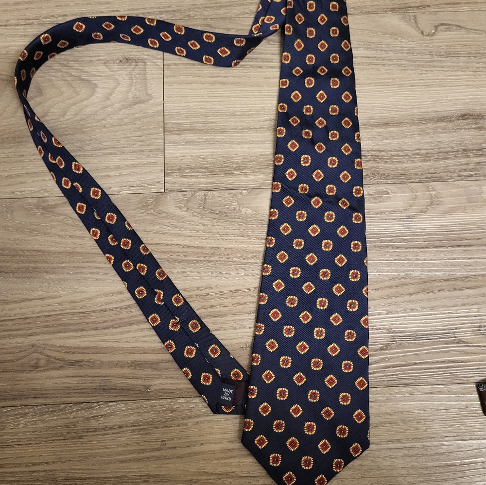 Mens ralph lauren polo neck tie hand made
